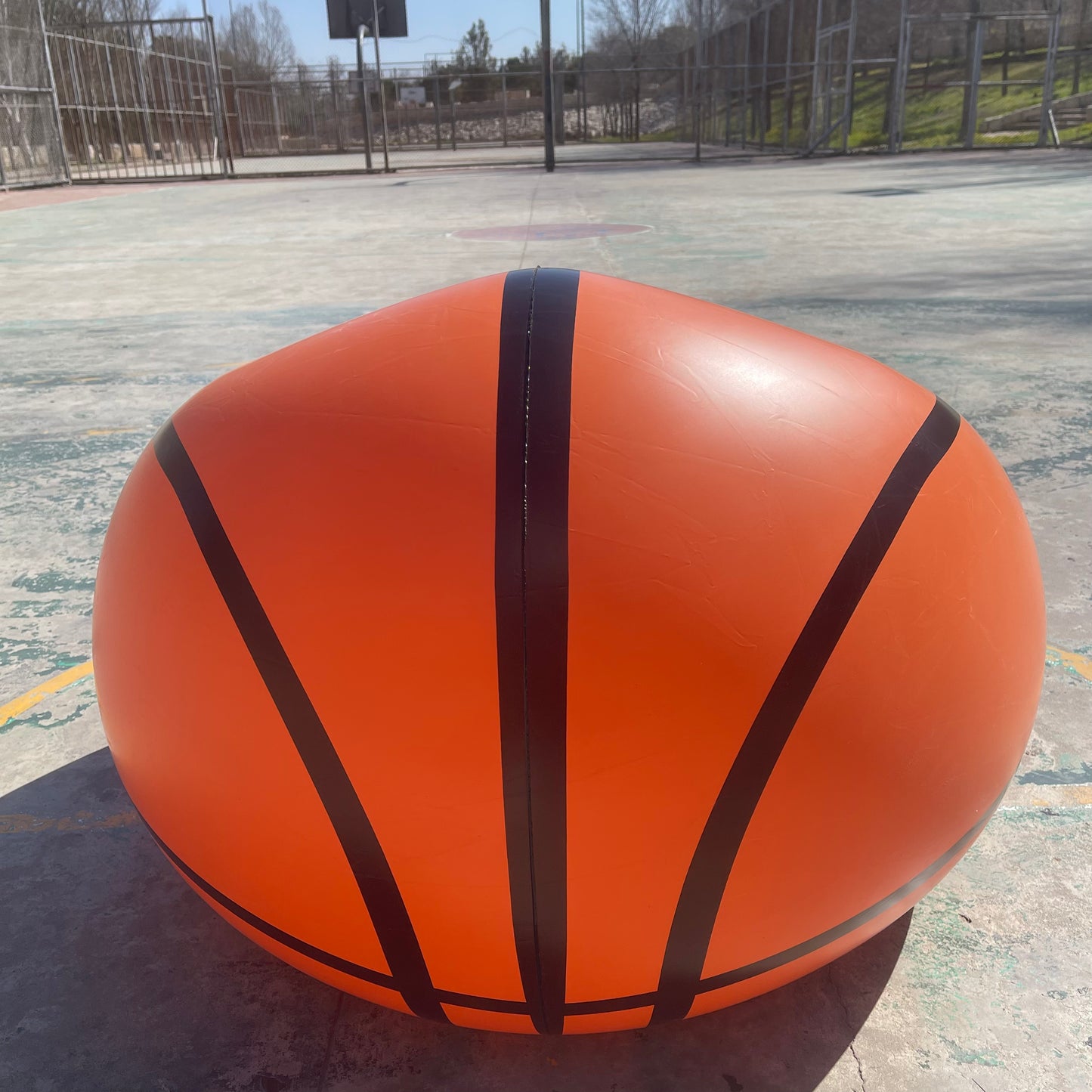 Inflatable Basketball Sofa | Basketball Shape Seat | Court Side Basketball Seat | Basketball Gift |